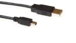 ACT USB 2.0 cable, A - 5 pin Mini B 5.0m USB kábel 5 M USB A Mini-USB B Fekete (SB2415) - easy-shop