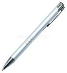  Golyóstoll nyomógombos fém ezüst test, Channel, írásszín kék (EGYEB_60056) (EGYEB_60056)