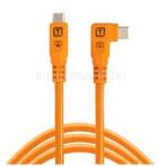 Tether Tools TetherPro Optima 10G USB-C, 1.8m, Straight to Right (narancs) (CUC06RTG2-ORG) (CUC06RTG2-ORG)
