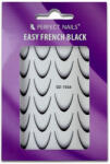 Perfect Nails Körömmatrica - Easy French Black - Perfect Nails