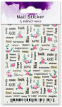 Perfect Nails Körömmatrica - Lovely Words - Perfect Nails