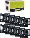 AIMO Set 10 tichete CD DVD 6mm x 7m alb compatibile Dymo S0720780 43613, pentru gama Dymo Labelamanger si Aimo D1600 (A43613P10)