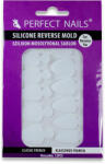 Perfect Nails Szilikon Mosolyvonal sablon Reverse TIP Technikához - Klasszikus Francia - 12db - Perfect Nails (PNSE806)