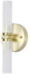 Searchlight ABERDEEN 10372SB-LED Aplica de perete pentru baie dimmabilă, 2 x LED, 12 W, 230 V, IP44, alamă (SR0681)