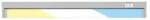 Briloner - Lampă LED sub dulap, 6W, 230V, 2700/4000/6500K, 54, 5 cm, argintie (BL2131)