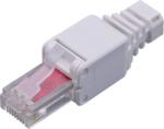 WaliSec csatlakozó - RJ45-6U-TL (RJ45, Cat6, árnyékolt, 8P8C, aranyozott, Tool-less) (RJ45-6U-TL)