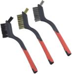 Dedra 3 soros kefe készlet, DEDRA 2001P72 sárgaréz, acél, nylon, 180 mm, két anyagból készült nyél (2001P72)