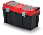 Prosperplast Szerszámosdoboz, Prosperplast Aptop Plus KAP6030, 59, 8 × 28, 6 × 32, 7 cm, fekete, többfunkciós, hordozható, fogantyúval (TC239726)