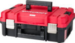 WORCRAFT Szerszámosláda, Worcraft XCUBE100, 44, 5 × 32 × 17 cm, piros/fekete, 8 l, 15 kg terhelhetőség, tartós műanyag, összecsukható fogantyú, egymásra rakható (TC239947)
