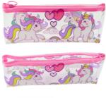 Lean Piornik szett lányoknak, átlátszó, unikornisok, rózsaszín, 20x9cm (21996)