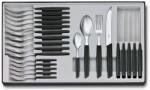 Victorinox Evőeszköz készlet, Fekete, 24 db, Swiss Modern (6.9093.11W.24)