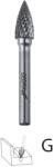 Dedra Frez cu vârf ascuțit DEDRA 07F662 G12x25mm, cu știft de 6mm (DED-07F662)