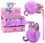 LEAN Lila pomponos toll, LEAN, 17 cm, kék tintával, 30 darabos készlet (21750)