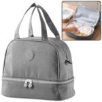 LEAN Termozsák, LEAN, szürke, 27x25x16cm, két rekesszel, állítható pánttal (24944)