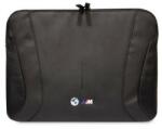 CG Mobile Bmw carbon & perforated tabletvédő fekvő, eco bőr hatású laptop/notebook/tablet, univerzális, 14" méret, karbon minta, fekete (BMCS14SPCTFK)