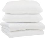 vidaXL Paplan párnával 3 pcs Fehér Mikroszálas 3377449 (3377449)