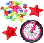 LEAN TOYS Bicikliküllő gyöngykészlet, színes csillagok, 2 cm, 35 db (25201)