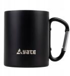 Yate Bögre karabinerrel Color 0, 3 l rozsdamentes acél fekete (8595053907021)