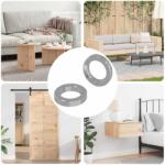 vidaXL Rugós mosó 2 pcs Fehér 13 x 1 mm Vas (864589)