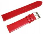 Tekla Piros Ragasztott Bőr Sima Óraszíj 20 mm G3.20 (G3.20)