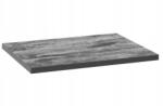  Univerzális fürdőszobai pultlap 60x46cm Fekete beton laminált bútorlap (125-F-06009)