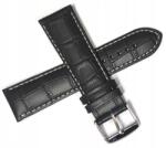 Jordan Kerr Fekete Matt Bőr Óraszíj Adriatica 24 mm Krokodil ADR24.022 (ADR24.024.01)