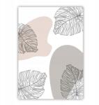  Monstera levelek, hálószobai poszter, skandináv stílusú poszter