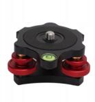  Állványfej Szintező Állvány Fényképezőgép Vízmérték Fekete (2214210115911)