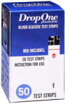 Drop One vércukorszint mérő tesztcsík 50 db - vitalora
