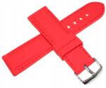 Tekla Piros Szilikon Sima Óraszíj Tekla 24 mm (S30.24)