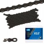 KMC Kerékpár lánc 12db Kmc X12 Bk Tech 126og. Box Gomb (BX12BB126)