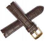 Jordan Kerr Barna Bőr Óraszíj Adriatica A8212 22 mm Krokodil Kivágás (ADR22.029.05G)