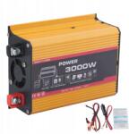  Autós Inverter 2USB DC12V-AC220V 3000W