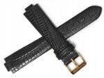 Jordan Kerr Fekete Bőr Óraszíj Adriatica 9/18 mm Gyík ADR18.016. 01G (ADR18.016.01G)