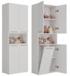 Topeshop Szekrény Polc Oszlop Nel Dk 1K Kosár 60CM Fehér (5902838467619)