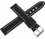Tekla Fekete Bőr Óraszíj Tekla 18 mm W11 (W11.18)