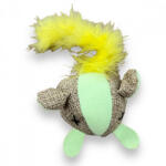 Mpets fluoreszkáló egér macskajáték 17x7x4cm sárga (M20600699B)