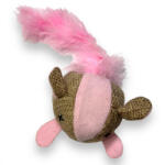 Mpets fluoreszkáló egér macskajáték 17x7x4cm rózsaszín (M20600699D)