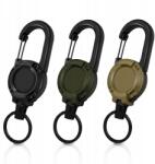  3db Retraktor zsinór feltekerhető Badger kültéri karabiner kulcstartó (Retraktor linka zwijana)