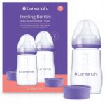 Lansinoh Cumisüveg 2in1 Tartály 2x 240ml Antikolt cumi Közepes 2-pack (LAN04077)