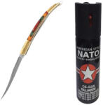 DEPOX Set spray cu piper si cutit model spaniol 15 cm, auto-aparare, 90 ml (0195)