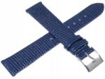 Tekla Kék Sötétkék Bőr Óraszíj 18 mm J4.18 Gyík (J4.18)