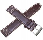 Nautica Barna Varrott Bőr Óraszíj Nautica A14697G 20 mm (pasek skórzany brązowy do zegarka)