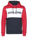 JACK & JONES Pulóverek JJELOGO BLOCKING Piros EU S