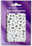 Perfect Nails Körömmatrica - Rose Gold Flowers - Perfect Nails (PNDM109) - glow