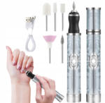  Körömmaró Gép Manikűr Pedikűr Professzionális Vezeték Nélküli +5 Maró