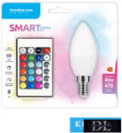 Modee LED Smart (Remote) Candle (Gyertya) C35 4, 9W E14 270° RGB+W (470 lumen) (MSL-C4-9WE14RGB-R)