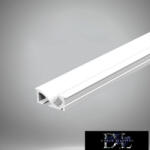 Eldlux UNIVERSO gipszkartonba süllyeszthető aluprofil matt fehér fedlappal 2m 20.8*8.8mm (AL-21)