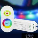MIBOXER RF RGB LED Szalaghoz Vezérlő+Távirányító DC: 12-24V Max: 12A 6A/CH (FUT042)