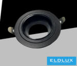 ELDLUX süllyesztett spot lámpa 1xGU10 IP20 D87x30mm kivágás: D75mm fekete 5év (P37-N1)